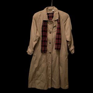 Catherines Women's Trench Coat and Scarf NWT